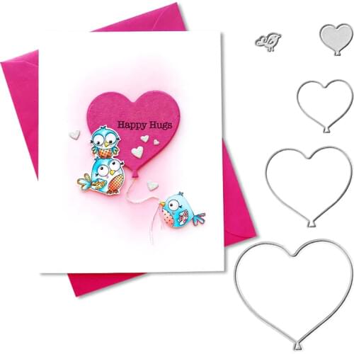 Julyarts Heart Love Metal Cutting Dies Scrapbooking Cutting Dies Metal 2019 Photo Album Card Making Crafts Dies Cut