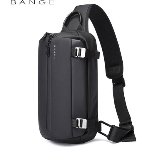 Fashion Luxury Mens Shoulder Chest Bag Waterproof Packs Casual Crossbody Bag Male Travel Sport Purse Pocket