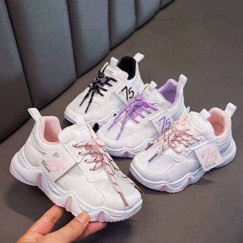 Autumn Boys Girls Fashion Sneakers Baby/Toddler/Little Kids Leather Trainers Children School Sport Shoes Soft Running Shoes