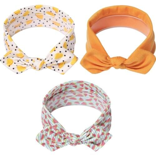 Rabbit Ears Style Baby Headband Girls Kids Turban Hairband Scrunchie Bowknot Infant Baby Bow Headbands Hairband Hair Accessories