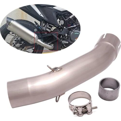 Reserve Catalyst Mid Pipe Modified Slip On 51mm Motorcycle Muffler Exhaust Titanium Alloy for Duke 250 390 Adventure 2020 2021