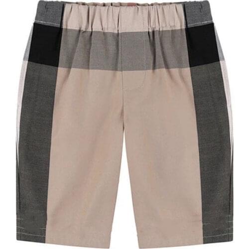 2020 New Stripe Summer Children Kids Boy Girl Linen Casual Shorts Striped Elastic Waist Pants Clothes Boys Kids Pants Fashion