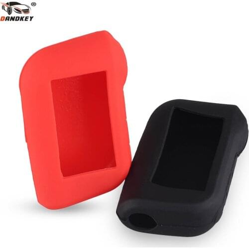 Dandkey Silicone Car Key Cover Case For Starline A93 A63 Two Way Car Alarm Remote Controller A63 LCD Transmitter Keychain Fob