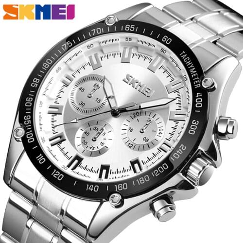 SKMEI Fashion Sport Mens Quartz Analog Watch Luxury Man Wristwatch Waterproof Stainless Male Watches Clock Relogio Masculino