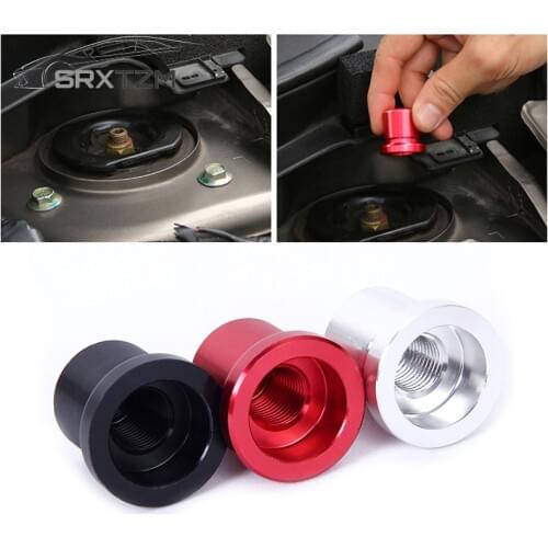 SRXTZM New Accessories Blk 1 PCS Dustproof Shock Absorber Screws Cap Cover For Nissan X-Trail Altima Qashqai 2008-2015