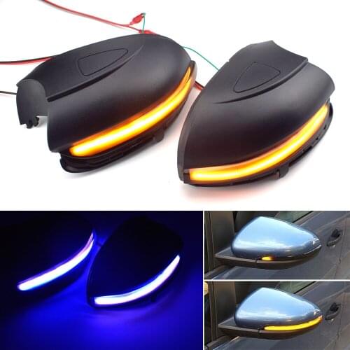 LED Dynamic Blinker Side Mirror Sequential Indicator Turn Signal Light For Volkswagen VW Golf 6 MK6 GTI 6 R line VI R20 Touran
