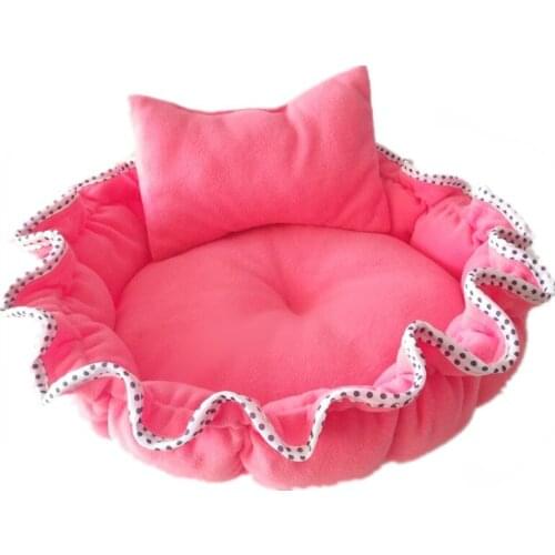 Pet Products Cotton Pet Dog Bed for Small Dogs Blanket Animals Cats Beds Dog House Cushion Round Pumpkin Bed Dog Mat Kennel