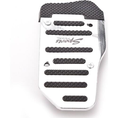 Blue Silver Red Universal Non Slip Aluminum Rubber Automatic Transmission Car Pedal Cover Set For Brake Accelerator 2pcs/set