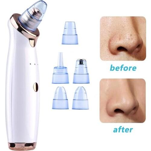 New Electric Small Bubble Blackhead Remover USB Rechargeable Pore Acne Pimple Removal Vacuum Suction Facial Cleaner Tool
