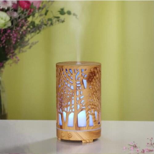 200ML Air Humidifier Essential Oil Aroma Diffuser Cold Mist Sprayer 7 Color LED Night Light For Home Bedroom
