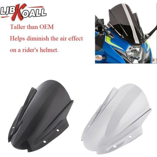 Motorcycle Touring Windshield Windscreen For Suzuki GSX250R GSX 250R 2017 2018 2019 Black Wind Deflectors with Screws Bolts