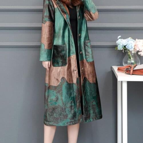 Knee length cotton padded womens middle school long autumn and winter 2019 new mothers cashmere cotton padded jacket