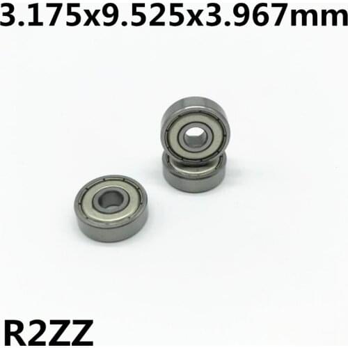 10pcs R2ZZ 3.175x9.525x3.967 mm Deep groove ball bearing Miniature bearing High qualit R2