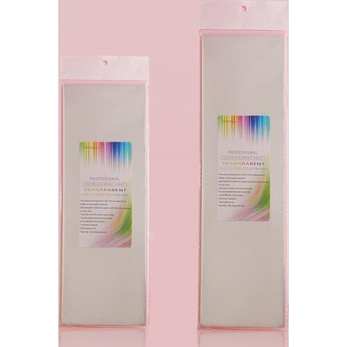 100pcs/pack An environmentally alternative to traditional foil Transparent isolation sheet for salon hair dyeing