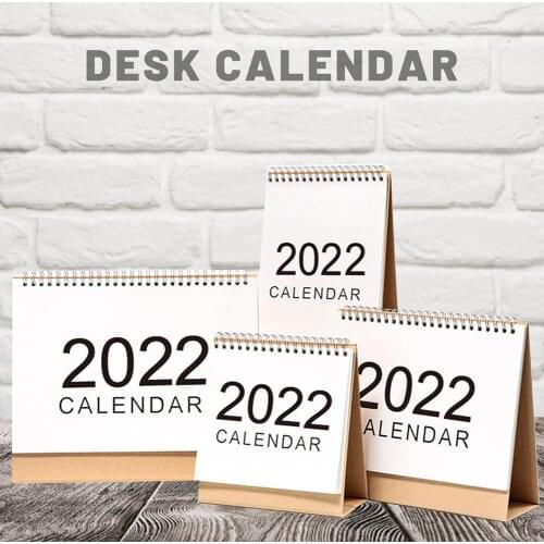 2021 Sep-2022 Dec Cute Creative Mini Desk Calendar Decoration Stationery School Supplies Room Decor Flip Tabletop Calendar