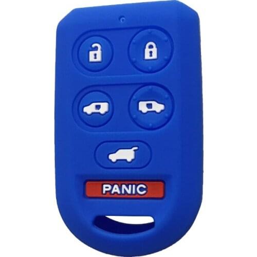 Key Case for Honda Odyssey Pilot 2005 2006 2007 2008 2009 2010 Old Model Key Cover Silica Gel Car Key Cover 5+1 6 Button Key Fob