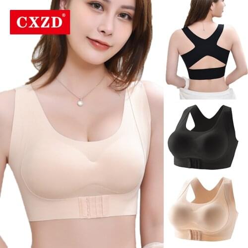 CXZD Posture Bras For Women Belly Corrector Fitness Underwear Corset Back Bra Vest Push Up Shockproof Sports Fitness Vest