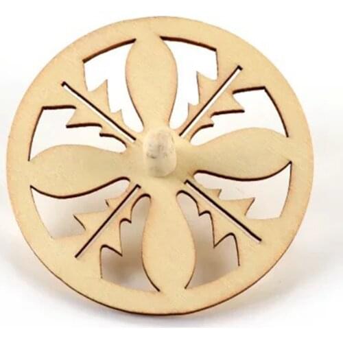 Wooden DIY Coloring Peg-Top Gyro Desk Finger Spin Top Balance Rotating Spinning Top Toy Handicraft