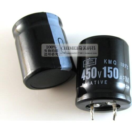 Electrolytic capacitor 150UF 450V Volume 25X30MM Capacitor 25 * 30 mm