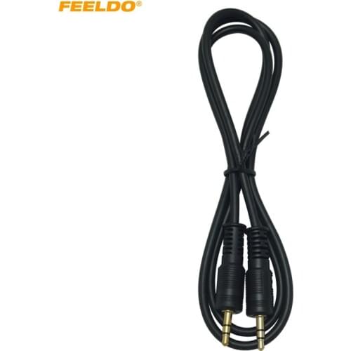 FEELDO 1M Aux Cable Jack 3.5mm Male To Male Audio Cable for Iphone Car Stereo Headphone Speaker CD MP3