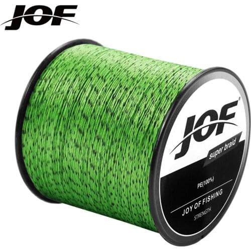 JOF New 8 Strands Braided PE Fishing Line 300M 22-88LB Multifilament Smooth Wire For Lure Bait Peche