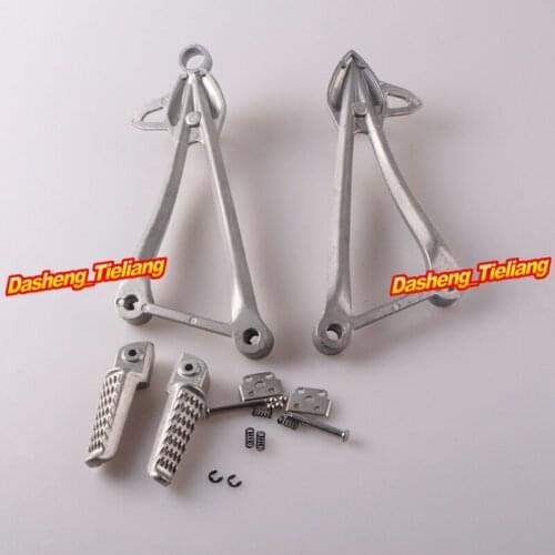 Passenger Foot Pegs For Kawasaki ZX10R 2008 2009 2010 Rear Footrest Brackets 08 09 10, High Quality Aluminum Alloy