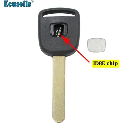Blank transponder key casing shell fob with ID8E 8E chip for Honda Jazz Fit S2000 with HON66 blade