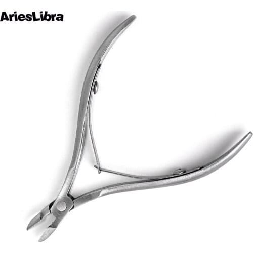 AriesLibra 1pcs Cuticle Scissors Manicure Cutter Trimmer Edge Cutter Dead Skin Polish Remover Trimming Manicure Nail Art Tool
