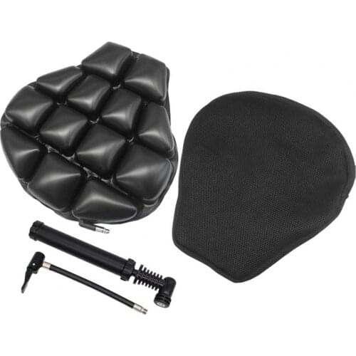 Motorcycle Seat Cushion Inflatable Shockproof Ester Fiber Universal Air Pad for Honda-Kawasaki-BMW-Suzuki-YAMAHA