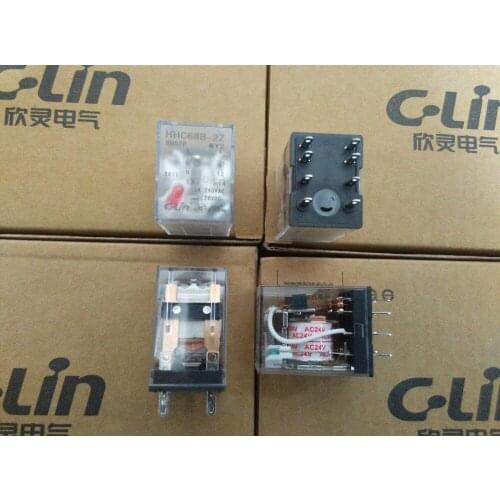Brand new original authentic HHC68B-2Z HH52P JZX-22F(D)/2Z MY2 YZR2PD Relay AC24V