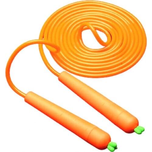 Kindergarten Sports Children Adjustable Cute Carrot Shape Handle Skipping Rope