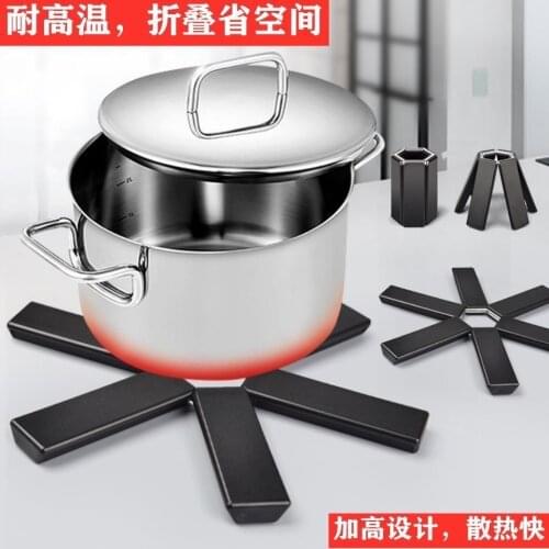 Folding Insulation Pad Non-slip Kitchen Placemat Creative Simple Coaster Dish Coffee Cup Table Mat Hot Pad Pot Holder