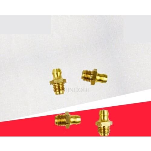 FORklift grease nipple national standard nickel-plated grease nipple connector grease nipple elbow M6 matching