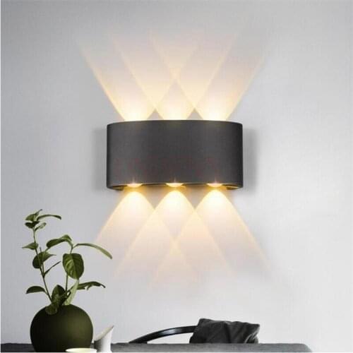 IP65 Modern Led Wall Lamp 2W 4W 6W Wall Sconces Indoor Stair Light Fixture Bedside Loft Living Room Up Down Home Hallway Lampada