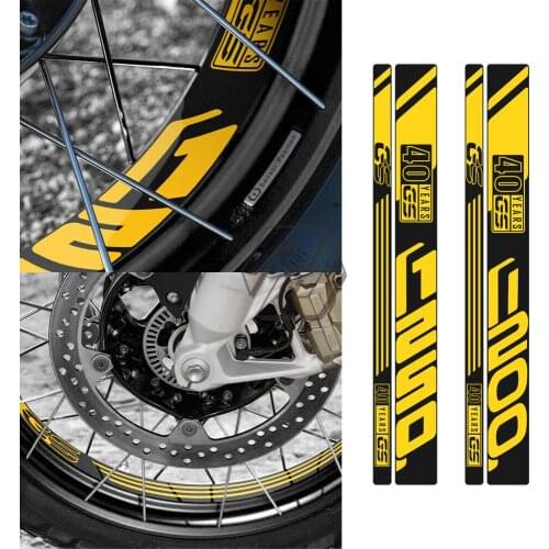 For BMW R1200GS R1250GS Adventure 2014-2021 Motorcycle Wheel Reflective 40 Years Rim Sticker