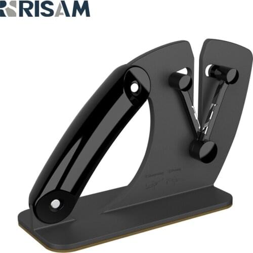 RISAM Kitchen Knife Sharpener handheld Sharpening System Sharpening stone Tungsten steel Autonomic adaptation Angle Whetstone