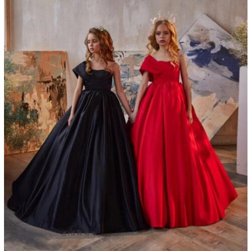 Gorgeous Handmade Flower Girl Dress Evening Party Gown Princess Eucharist Pageant Gowns First Communion Dress