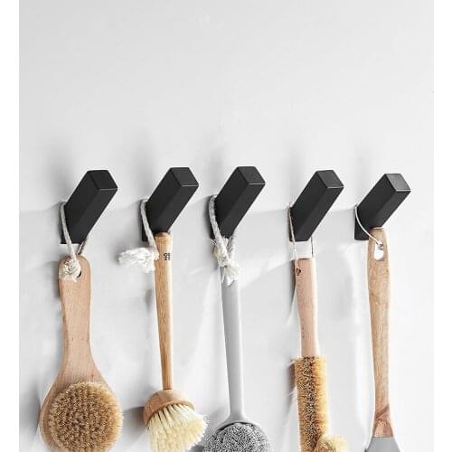 1Pc Practical Wall-mounted Coat Hook Home Bathroom Towel Hanger Kitchenware Hanging Stroage Rack Sundries Holder