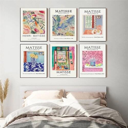 Vintage Henri Matisse Retro Canvas Painting Posters and Prints Abstract Landscape Wall Art Pictures for Living Room Home Decor