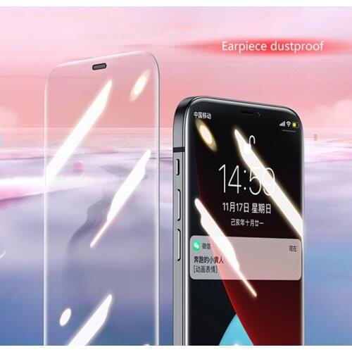 Protective Glass For iphone 12 Pro Max Screen Protector Full Clear Rimless 2.5D Arc Tempered glass For 12 mini