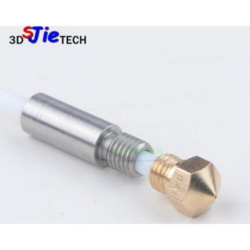 1set 3D printer MK10 Extruder hotend M7 thread for 0.4mm Nozzle 4mm thermal barrier tube Wanhao 3D printer parts