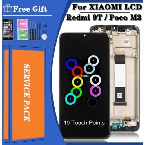 Original Display For Xiaomi Redmi 9T Lcd Screen Original Lcd Display+Touch Screen Replacement For Xiaomi Poco M3 LCD M2010J19SG