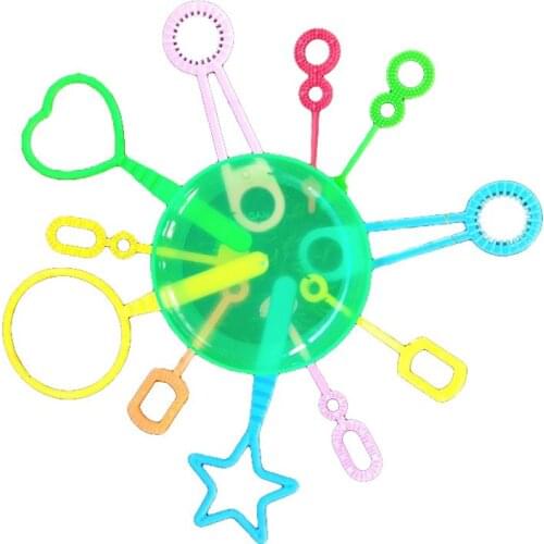 12Pcs/Set Plastic Bubble Hoop Water Blowing Bubble Soap Tools Funny Sports Kids Outdoor Toys Children Gifts