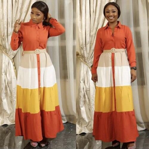 2021 African Dresses For Women Dashiki African Clothing Robe Africaine Femme Slim Evening Long Maxi Dress Africa Clothes