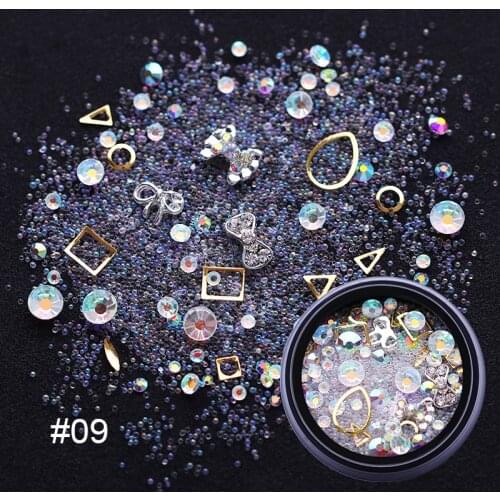 4PCS Mini Bubble Ball Gold Silver Nail Art Metal 3D Mix Frame Jewelry Filling UV Resin Epoxy Mold Making Filling For DIY Jewelr