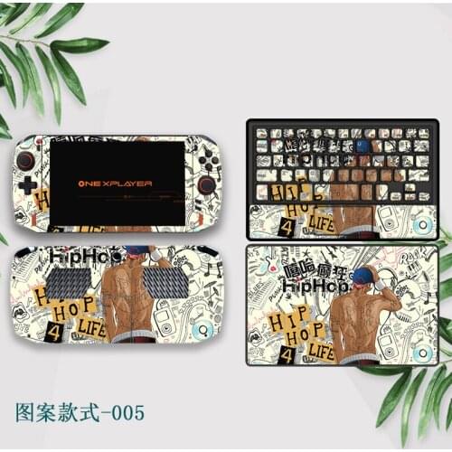 4pcs Onexplayer Game Console Sticker 8.4inch Computer Body With Keyboard Full Package Cartoon Protective Film