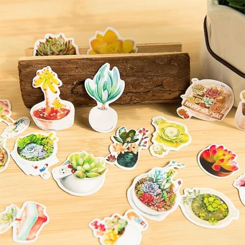 40 pieces of account stickers stickers creative stickers DIY diary decoration surrounding stickers cartoon animal food