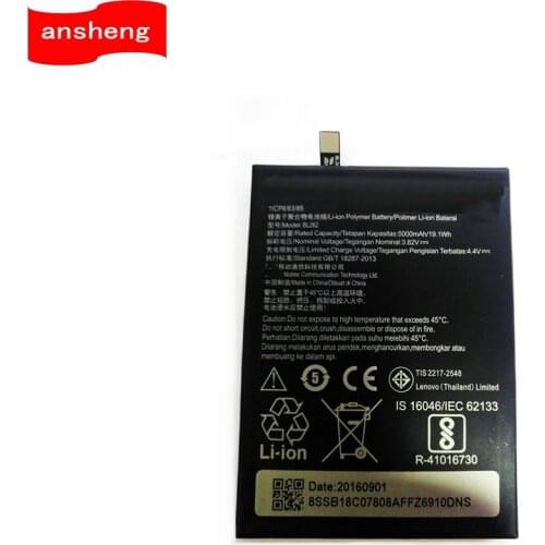 High Quality 5000mAh BL262 battery for Lenovo Vibe P2 P2C72 P2A42 Cellphone
