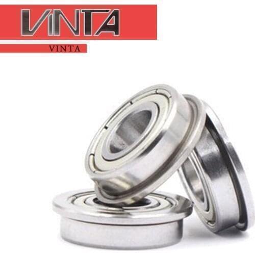 Free shipping 5pcs/lot F6200 6201 F6202 6203 F6204 F6205 ZZ Flange Bearing Iron Cover Printer Fax Monitor