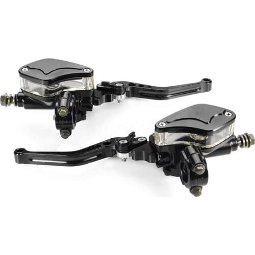 Hydraulic 7/8" Black Handlebar Brake Clutch Master Cylinder Levers Motorcycle For honda dio yamaha mt03 honda shadow